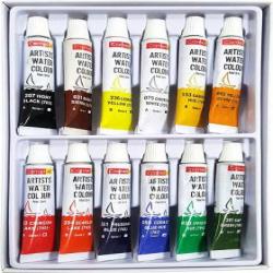 CAMEL ARTIST WATER COLOUR TUBES 12 SHADES